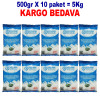 5Kg Granül İri Çankırı Kristal Kaya Tuzu 84 Mineralli 500g X 10 PAKET sole