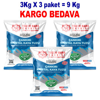 9kg SOFRALIK İNCE Çankırı Kristal Kaya Tuzu 84 mineralli 9kg SOFRALIK İNCE Çankırı Kristal Kaya Tuzu 84 mineralli