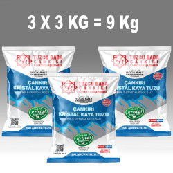 9kg SOFRALIK İNCE Çankırı Kristal Kaya Tuzu 84 mineralli