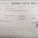Sanayi Sicil Belgemiz