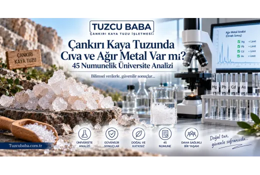 Çankırı Kaya Tuzunda Cıva ve Ağır Metal Var mı? 45 Numunelik Üniversite Analizi