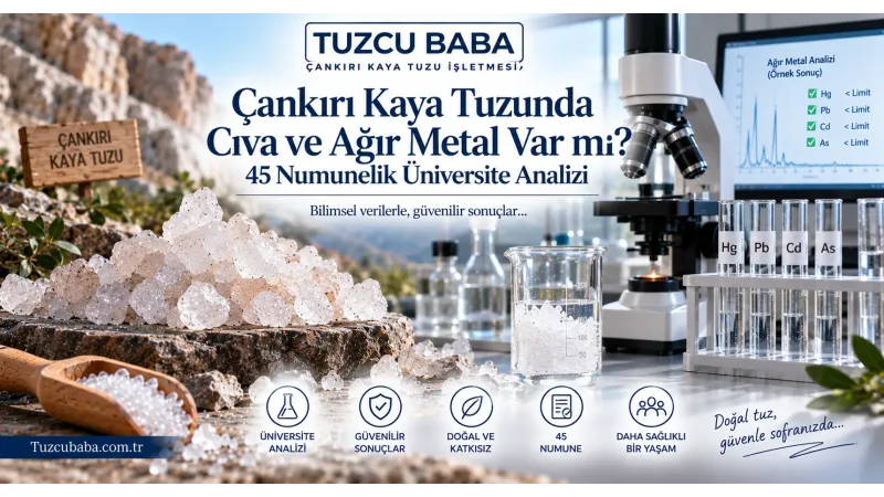 Çankırı Kaya Tuzunda Cıva ve Ağır Metal Var mı? 45 Numunelik Üniversite Analizi
