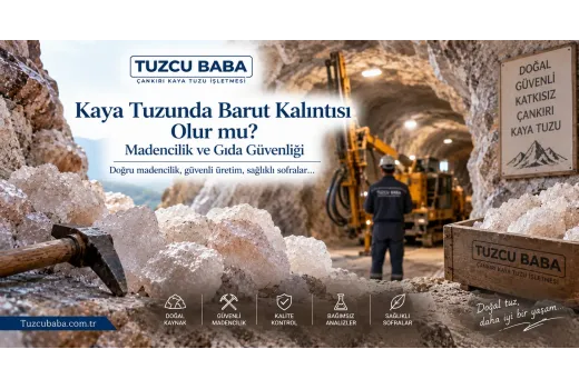 Kaya Tuzunda Barut Kalıntısı Olur mu? Madencilik ve Gıda Güvenliği
