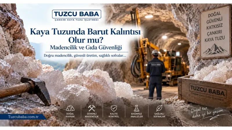 Kaya Tuzunda Barut Kalıntısı Olur mu? Madencilik ve Gıda Güvenliği