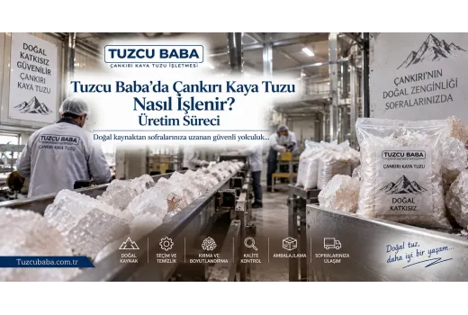Tuzcu Baba'da Çankırı Kaya Tuzu Nasıl İşlenir? Üretim Süreci