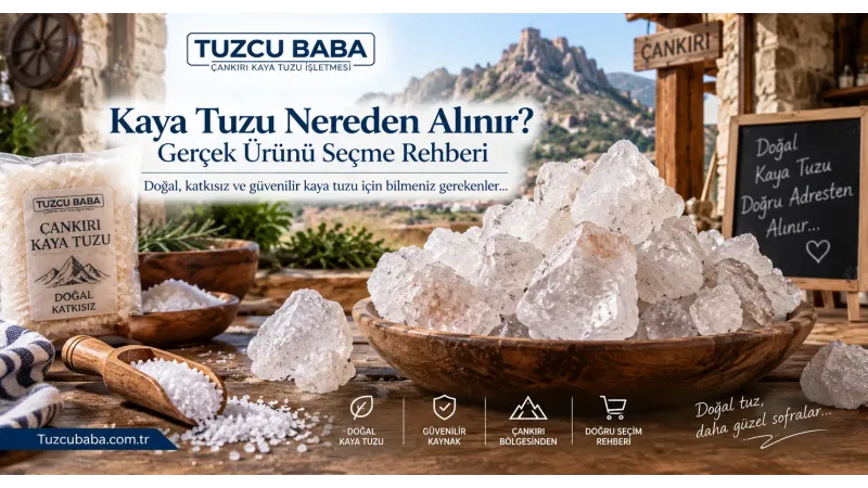 Kaya Tuzu Nereden Alınır? Gerçek Ürünü Seçme Rehberi