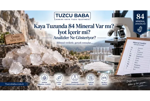 Kaya Tuzunda 84 Mineral Var mı? İyot İçerir mi? Analizler Ne Gösteriyor?