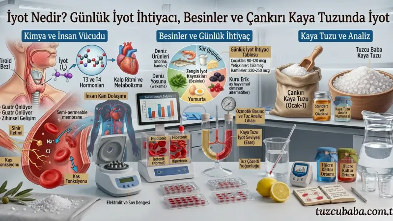 İyot Nedir? Günlük İyot İhtiyacı, Besinler ve Çankırı Kaya Tuzunda İyot