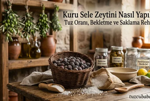 Kuru Sele Zeytini Nasıl Yapılır? Tuz Oranı, Bekletme ve Saklama Rehberi