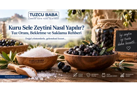 Kuru Sele Zeytini Nasıl Yapılır? Tuz Oranı, Bekletme ve Saklama Rehberi