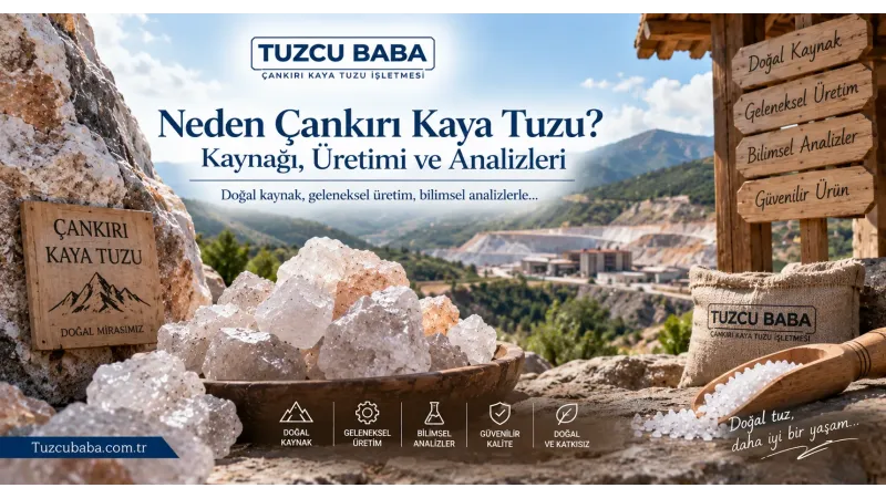 Neden Çankırı Kaya Tuzu? Kaynağı, Üretimi ve Analizleri