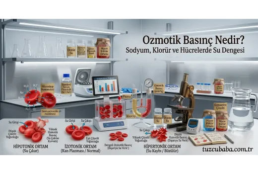 Ozmotik Basınç Nedir? Sodyum, Klorür ve Hücrelerde Su Dengesi