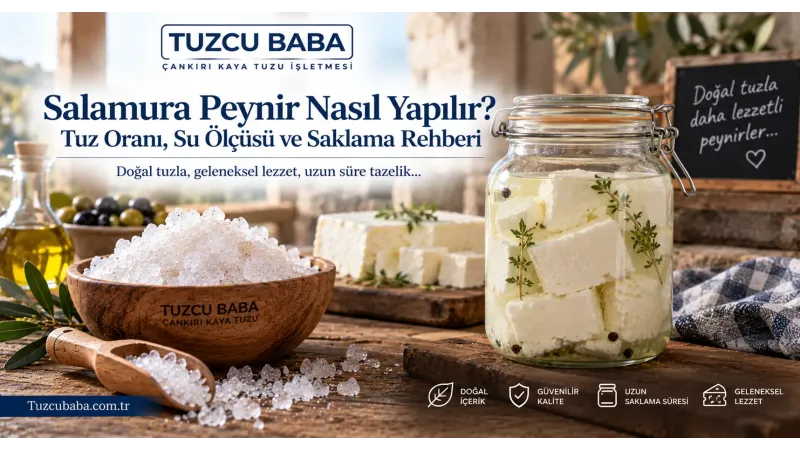Salamura Peynir Nasıl Yapılır? Tuz Oranı, Su Ölçüsü ve Saklama Rehberi