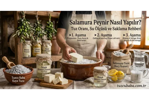 Salamura Peynir Nasıl Yapılır? Tuz Oranı, Su Ölçüsü ve Saklama Rehberi