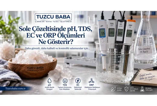 Sole Çözeltisinde pH, TDS, EC ve ORP Ölçümleri Ne Gösterir?