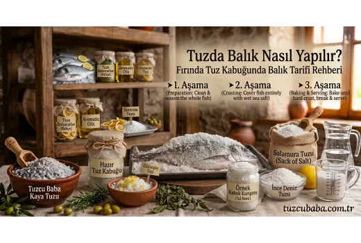Tuzda Balık Nasıl Yapılır? Fırında Tuz Kabuğunda Balık Tarifi