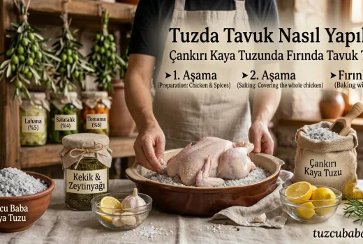 Tuzda Tavuk Nasıl Yapılır? Kaya Tuzunda Fırında Tavuk Tarifi