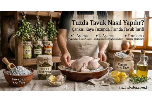 Tuzda Tavuk Nasıl Yapılır? Kaya Tuzunda Fırında Tavuk Tarifi
