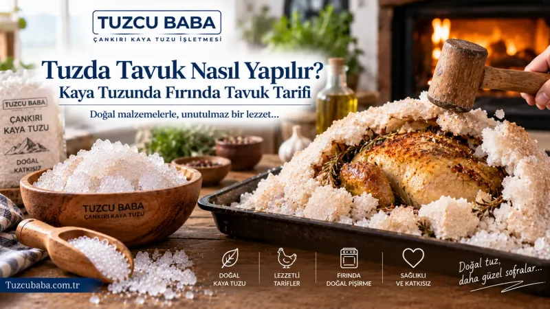 Tuzda Tavuk Nasıl Yapılır? Kaya Tuzunda Fırında Tavuk Tarifi