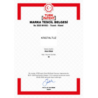 Kristal Tuz Marka Tescil Belgemiz