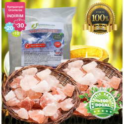 1Kg Pembe Sole ve cep için Himalaya Tuzu  84 mineralli 1Kg Pembe Sole ve cep için Himalaya Tuzu  84 mineralli