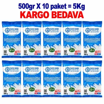 5 kg Granül İri Çankırı Kaya Tuzu | 10 × 500 g 5 kg Granül İri Çankırı Kaya Tuzu | 10 × 500 g