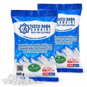 1 kg Granül İri Çankırı Kaya Tuzu | 2 × 500 g 1 kg Granül İri Çankırı Kaya Tuzu | 2 × 500 g