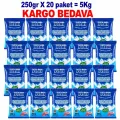 5 kg Sofralık İnce Çankırı Kaya Tuzu | 20 × 250 g