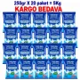 5 kg Sofralık İnce Çankırı Kaya Tuzu | 20 × 250 g