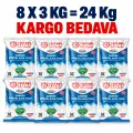 24 kg Sofralık İnce Çankırı Kaya Tuzu | 8 × 3 kg ürün görseli 24 kg Sofralık İnce Çankırı Kaya Tuzu | 8 × 3 kg