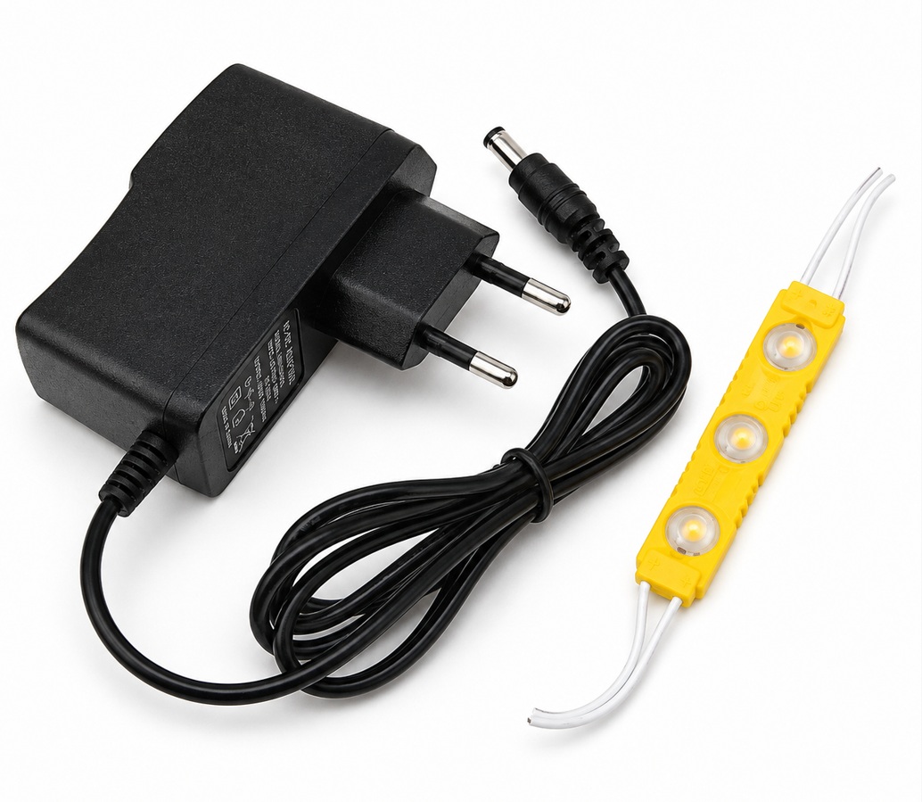 Tuz lambası 12V adaptör ve LED modül